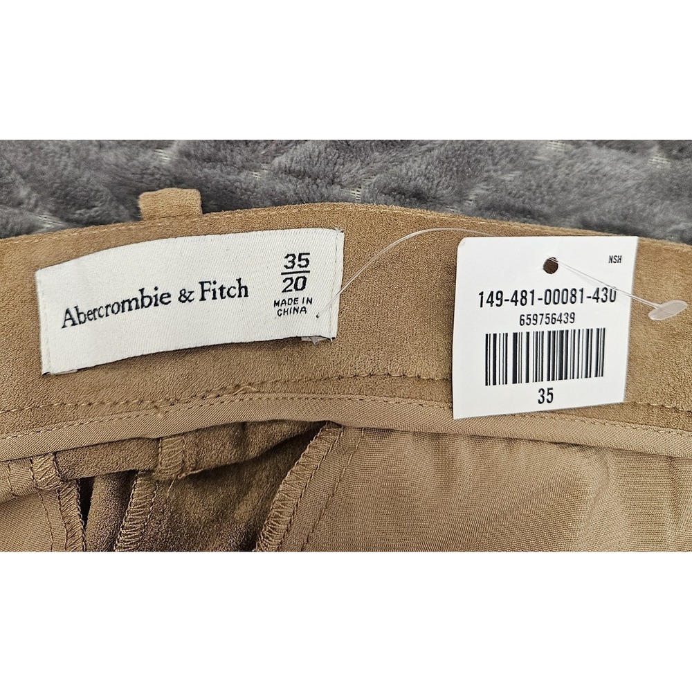 *NEW w/Tags Abercrombie & Fitch Brown Faux Suede Shorts Women's‎ Size 35I20 - Picture 5 of 8